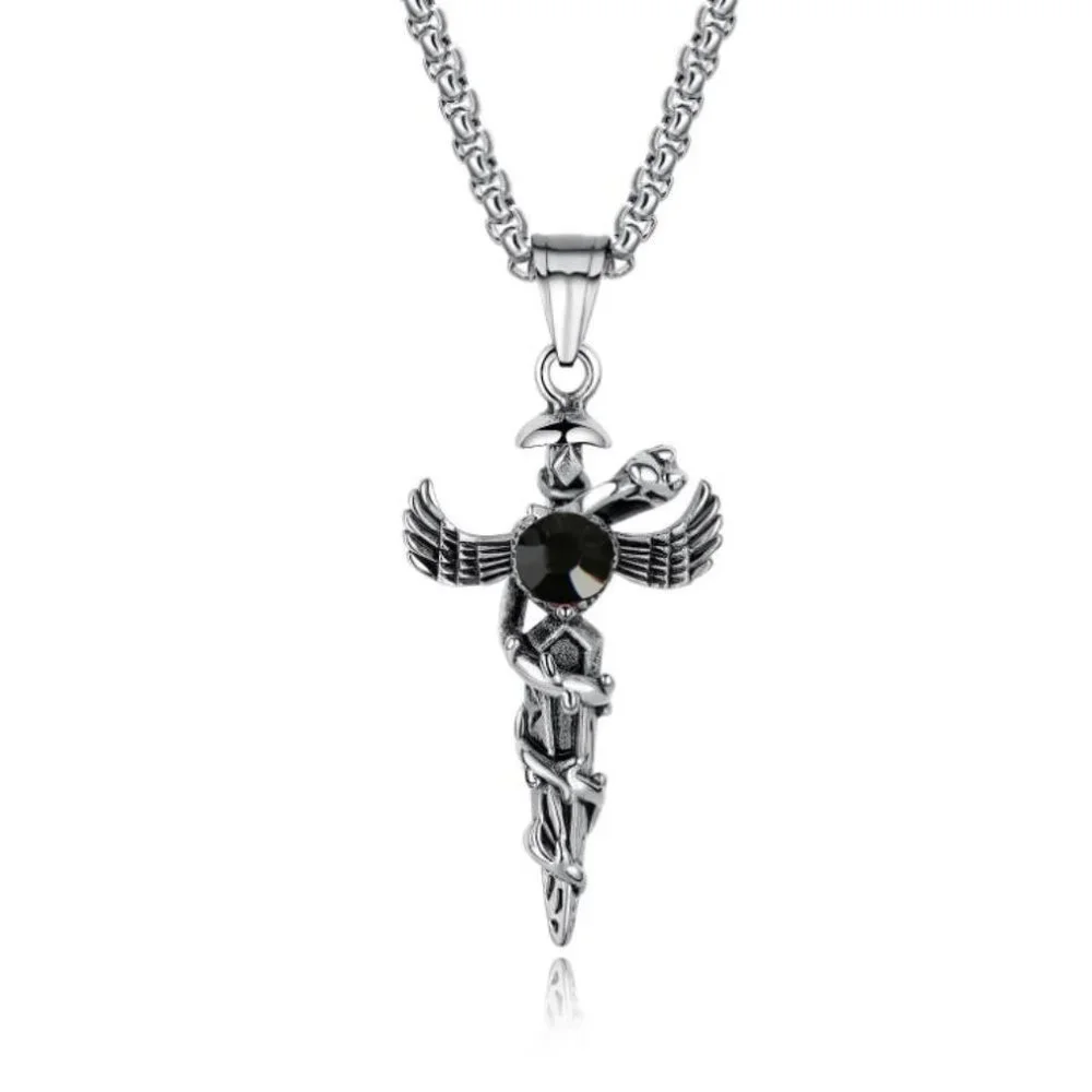 ❤️Stainless steel cross pendants necklace for women/men, N90201P204